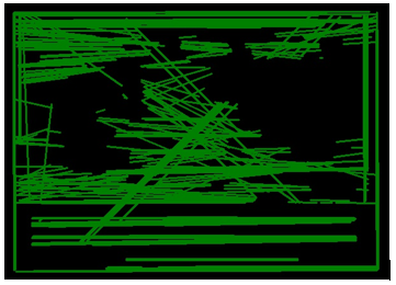 Id card with outer boundary