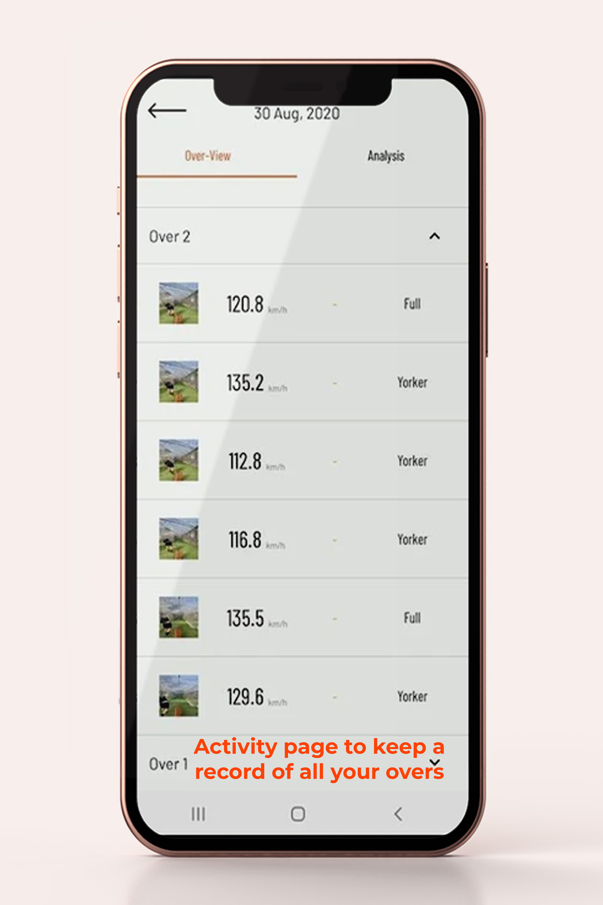 Cricket training app