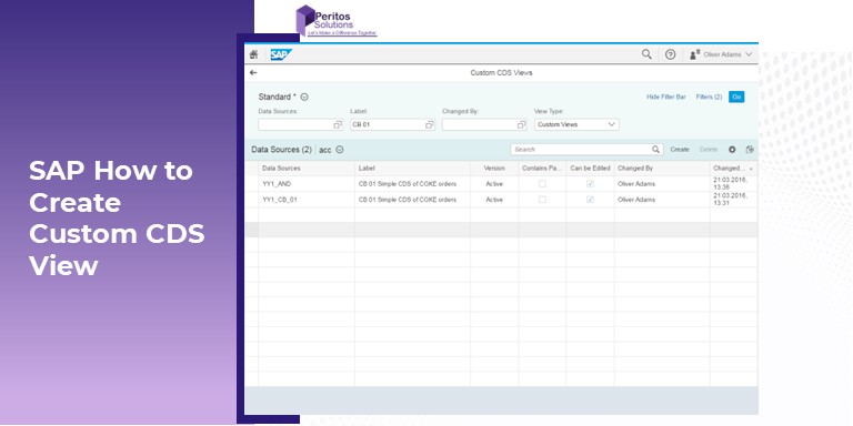 SAP How to create custom CDS view