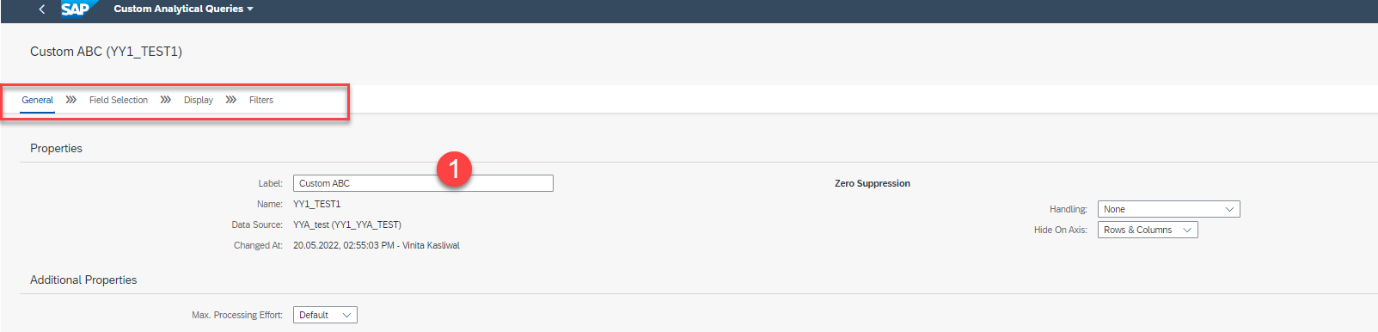 S/4 Hana Creating Custom Analytical Query