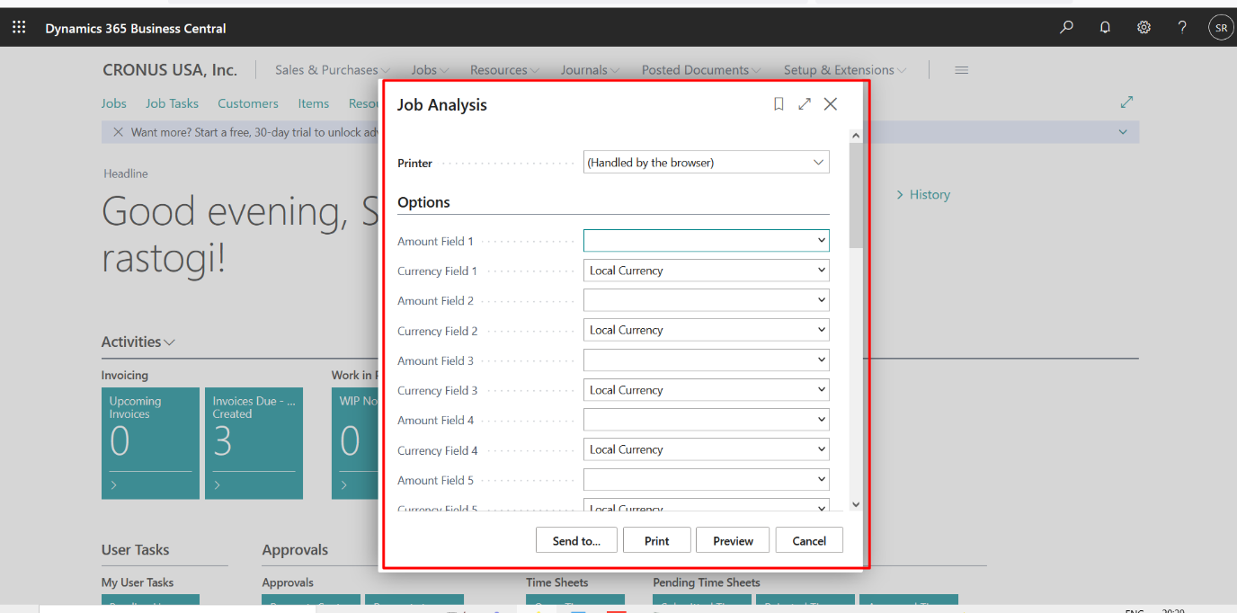 Business Central Reports and Ledger Entries