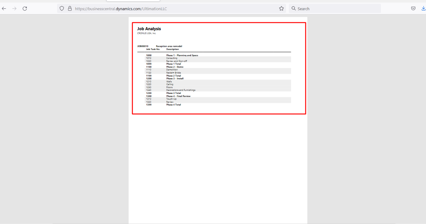 Business Central Reports and Ledger Entries