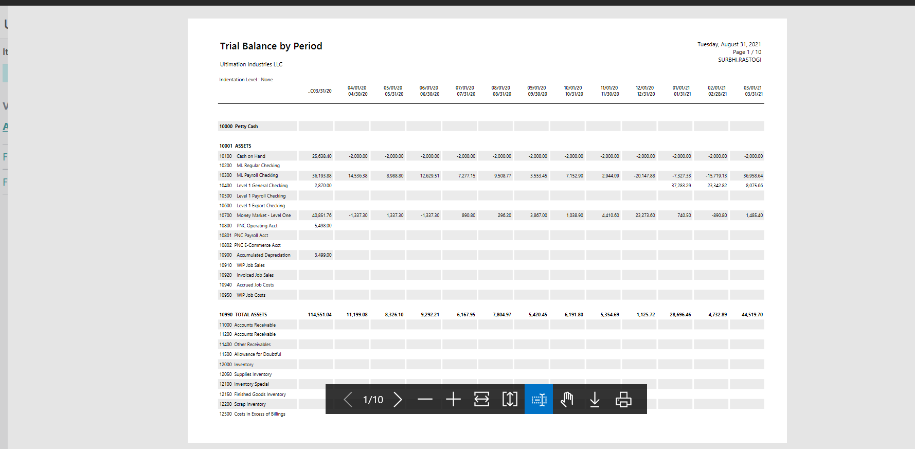 Business Central Reports and Ledger Entries