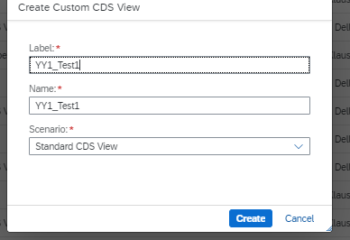 SAP How to create custom CDS view