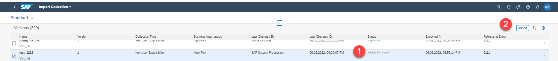 SAP S/4 Hana move changes to production