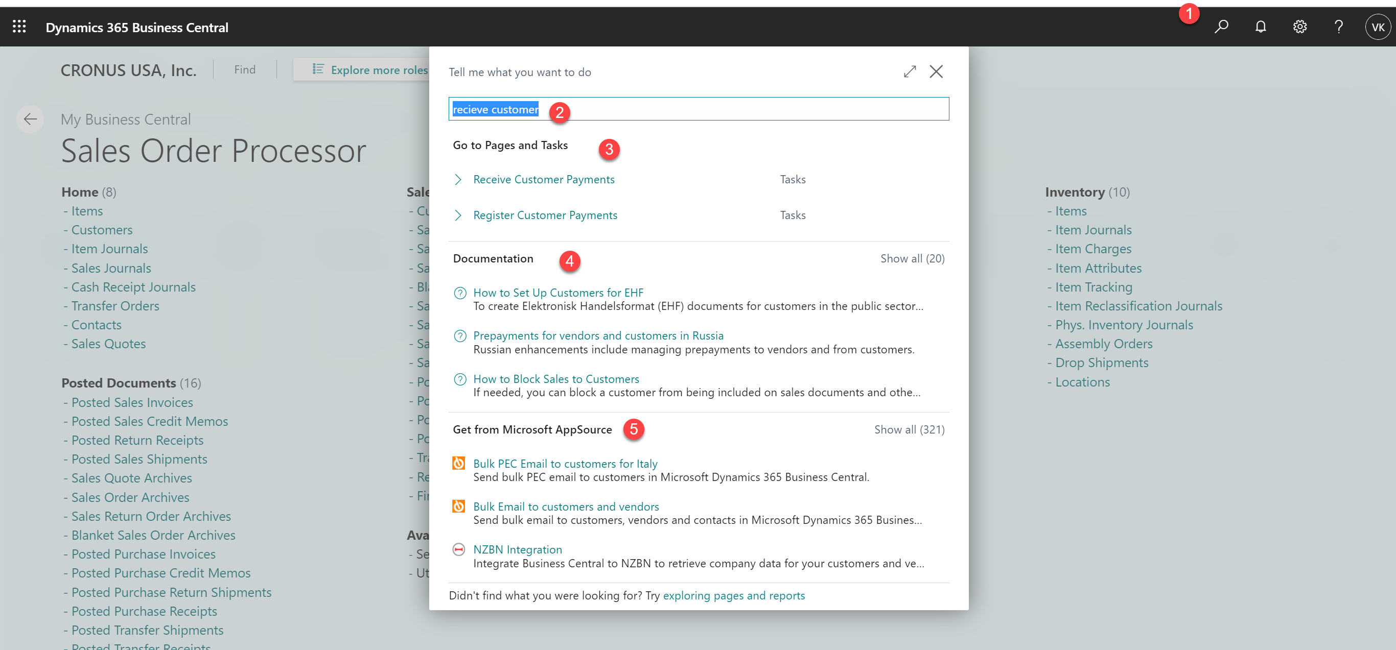 Business Central Features