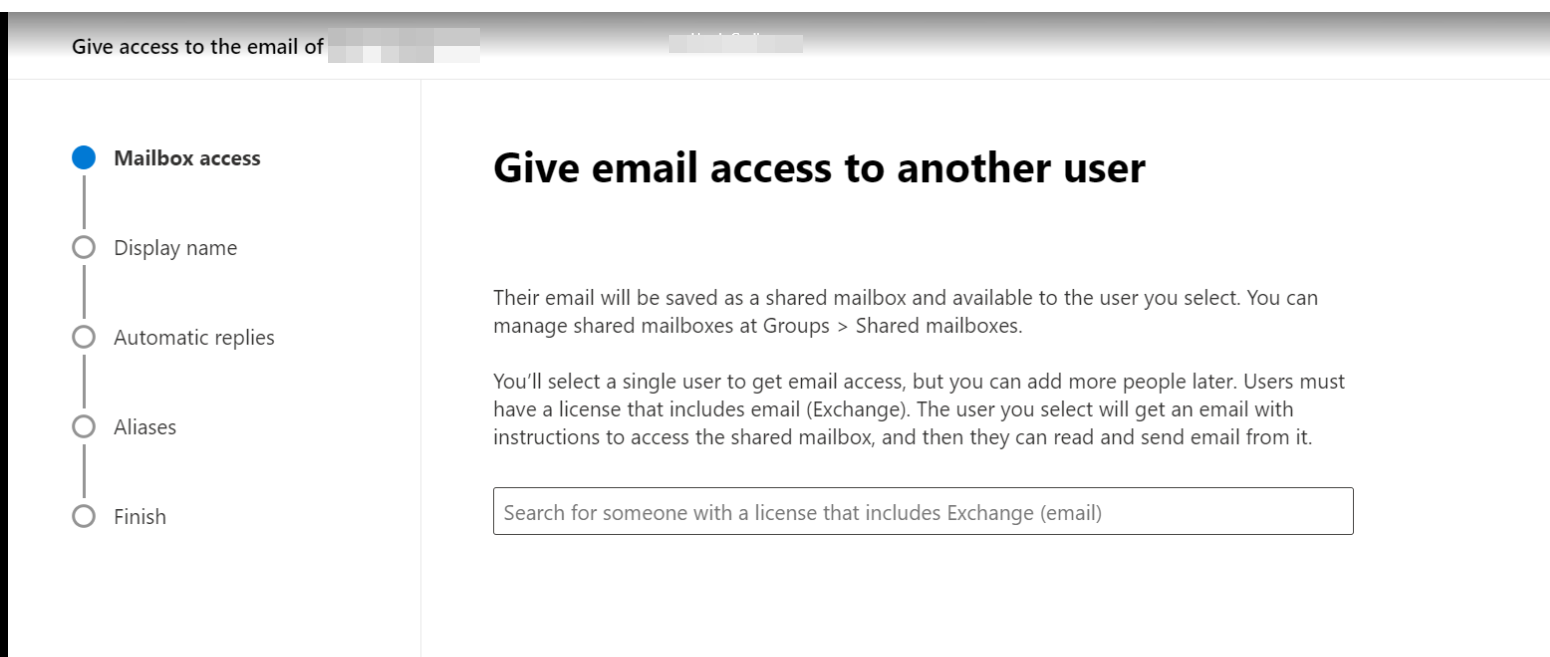 Removing former employee O365
