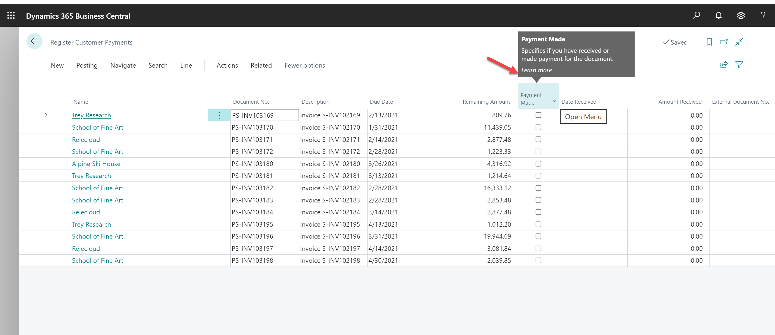 Excel based ERP System