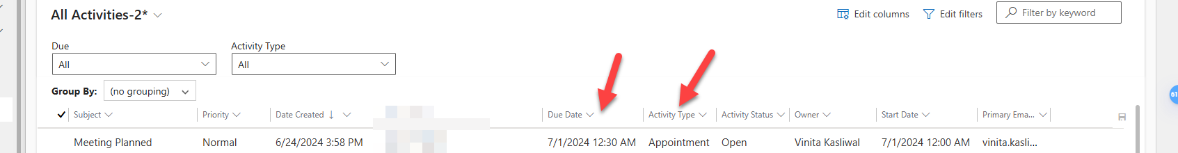 A red arrow pointing to a white background Description automatically generated