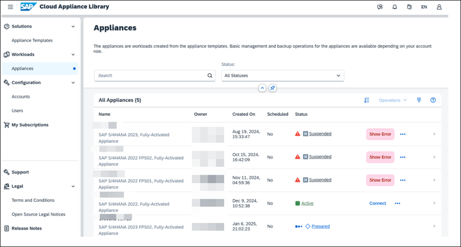 Cost optimization | SAP Trial system