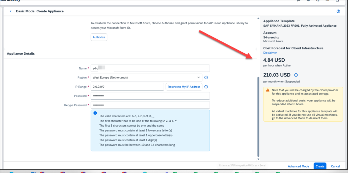 Cost optimization | SAP Trial system